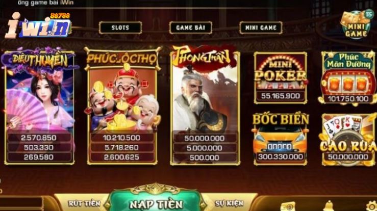 Các trò chơi phổ biến trên trang web game Luck8 - Luck8