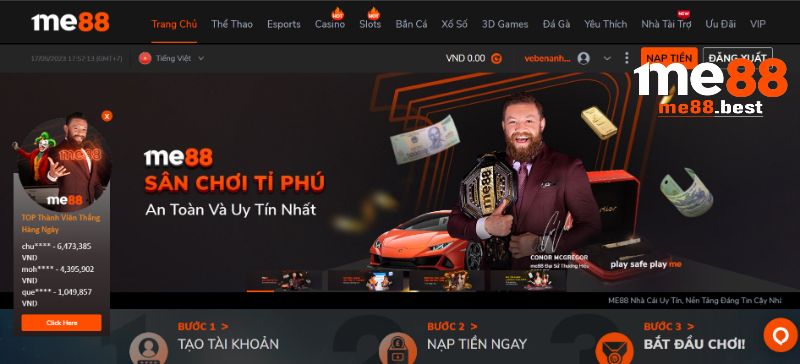 Hướng dẫn rút tiền cho người chơi trên trang web cá cược Vn68 - Vn68